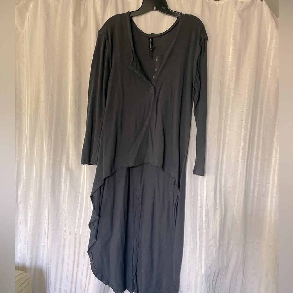 High-low henley